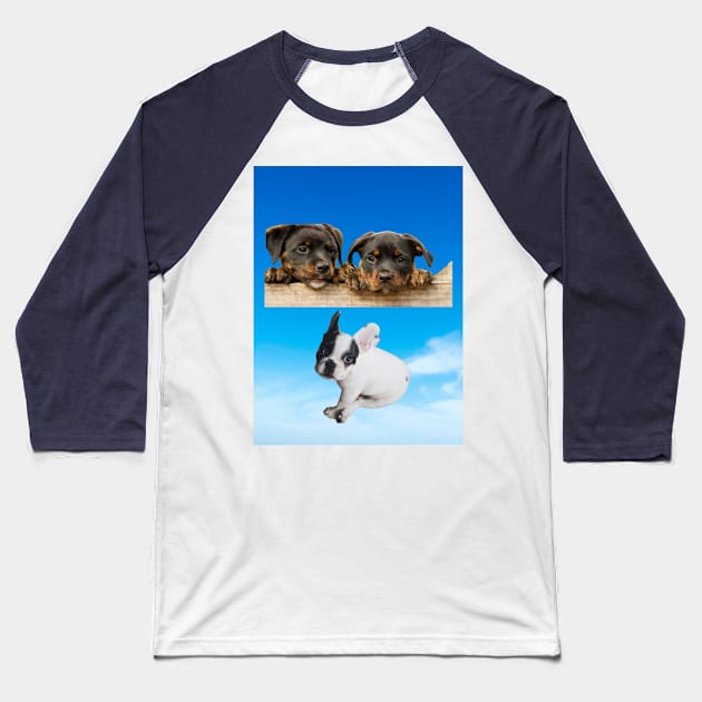 cute puppies Baseball T-Shirt by KA&KO